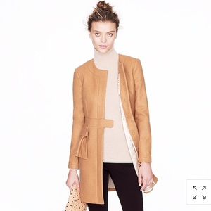 J. Crew Wool and Cashmere Camel Coat
